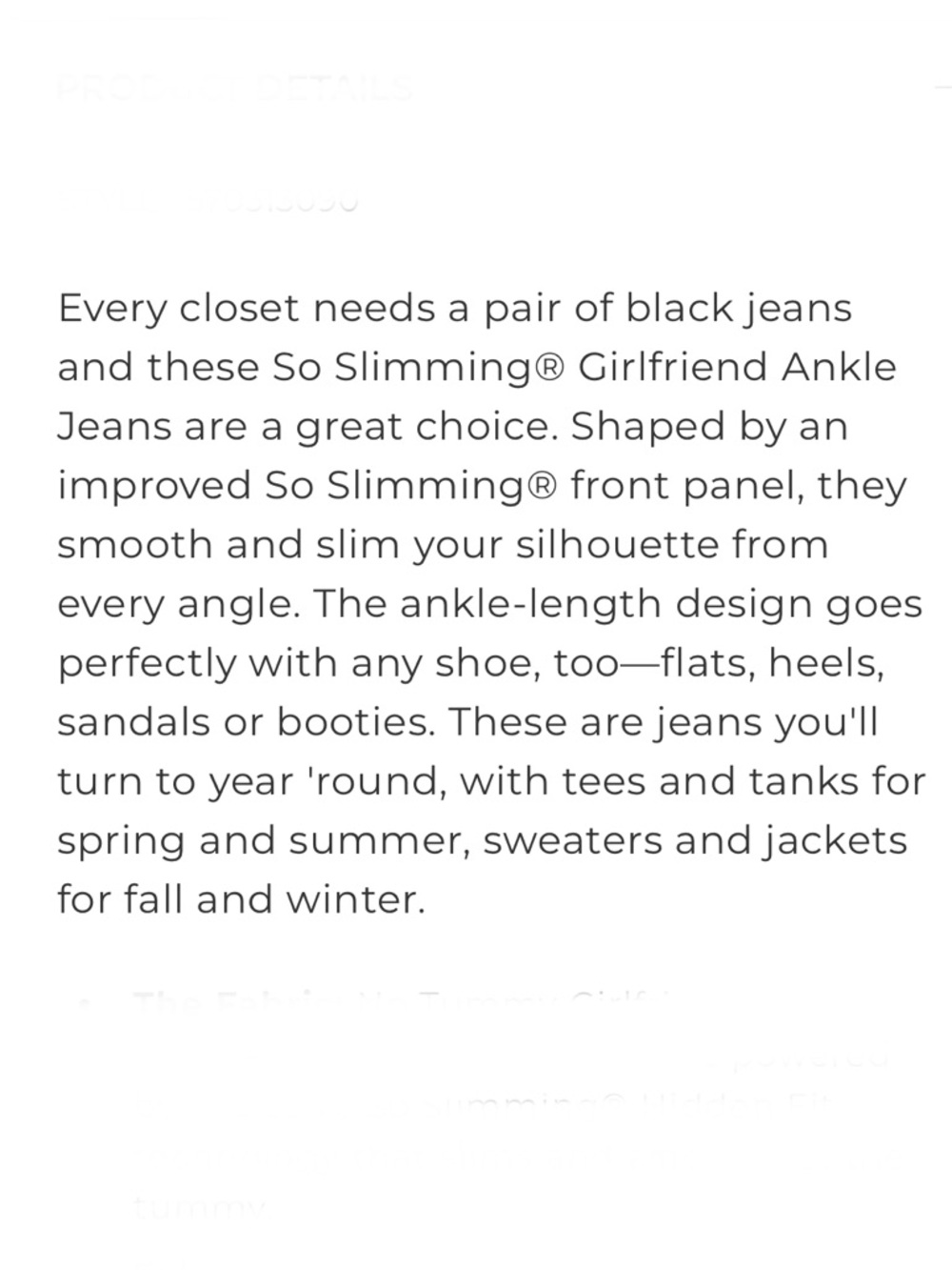NEW! CHICO’S So Slimming Girlfriend Straight Leg Jeans, Black, size 14 / 2.5 - Picture 5 of 16